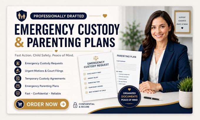 draft emergency custody request urgent motion temporary custody agreement