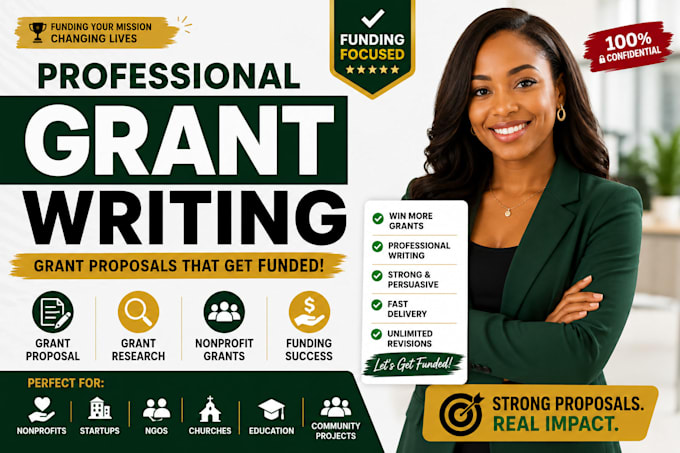 professional grant proposal grant writing nonprofit grant application