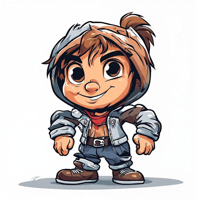 draw a cartoon character