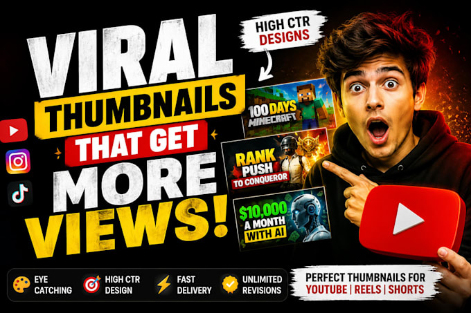 create attractive youtube thumbnails