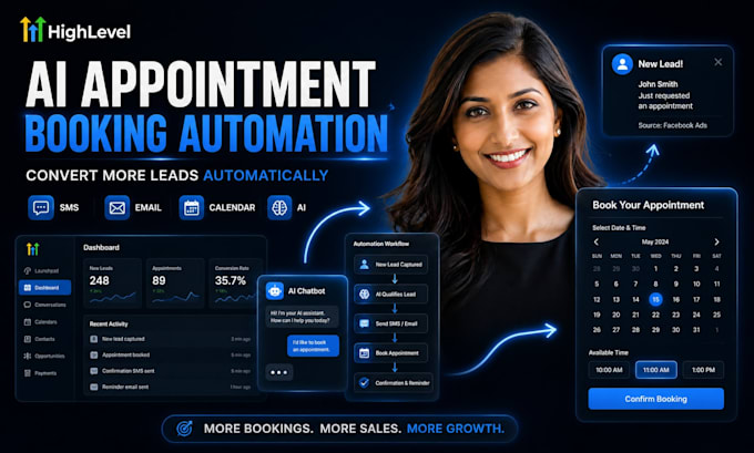 setup gohighlevel ai calendar booking workflows for lead conversion