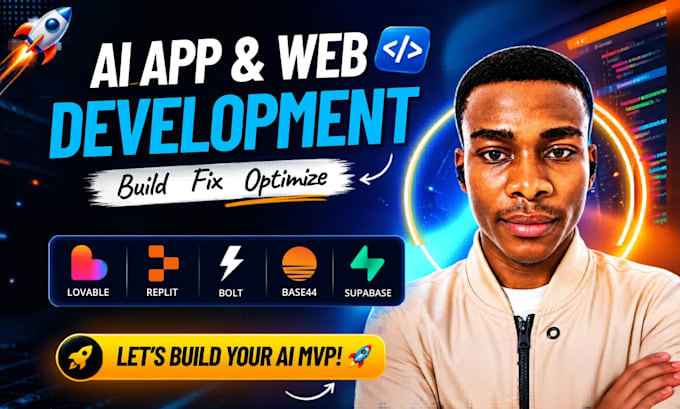 ai mobile app development, fix lovable, base44, rork ai, replit supabase