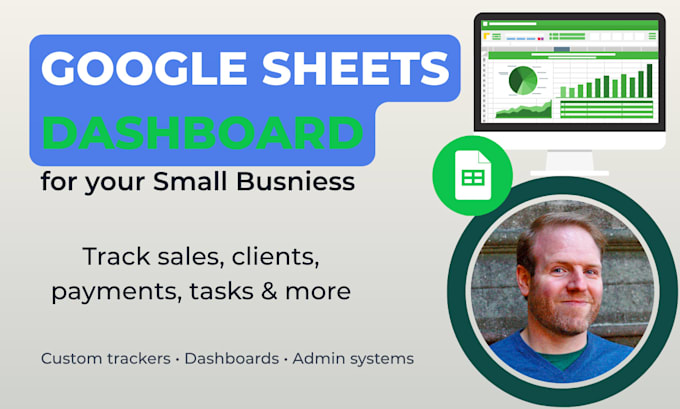 create a google sheets dashboard and tracker for your small business