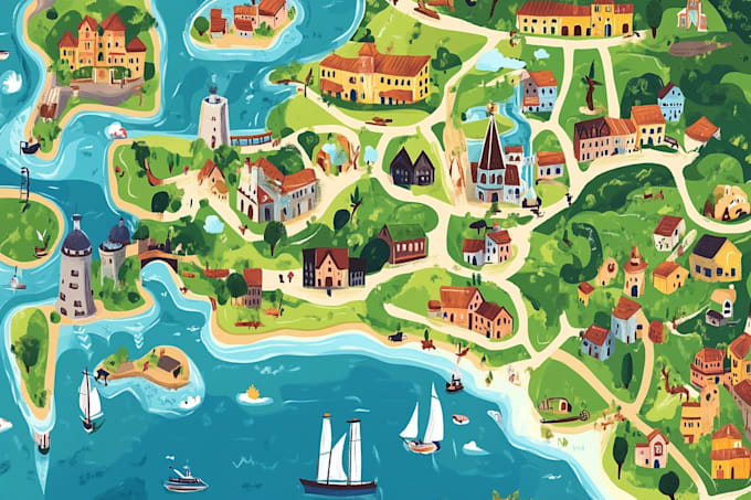 map illustration vector illustration vector map