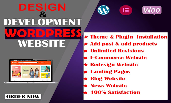 build wordpress website and design