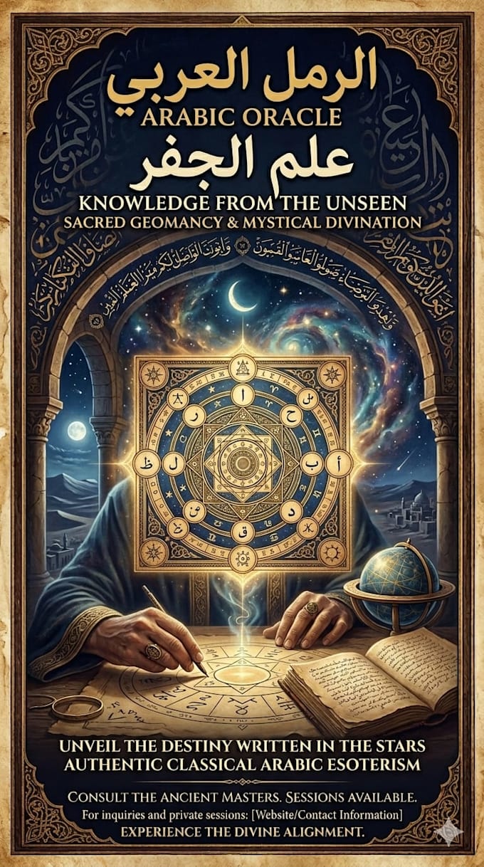 provide an ancient ilm al jafr arabic oracle reading