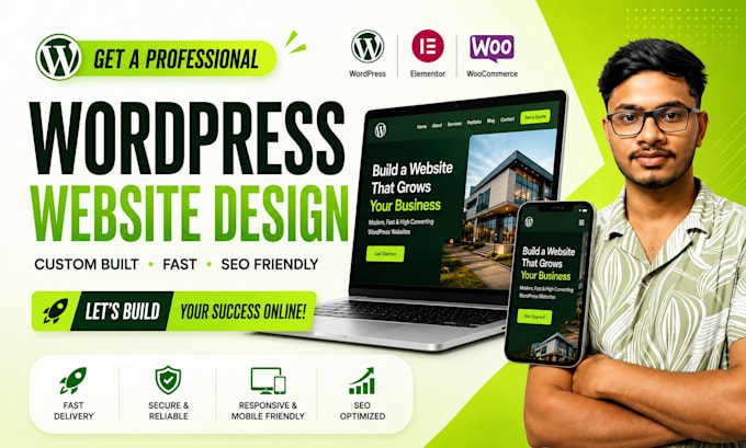 create landing page design using elementor