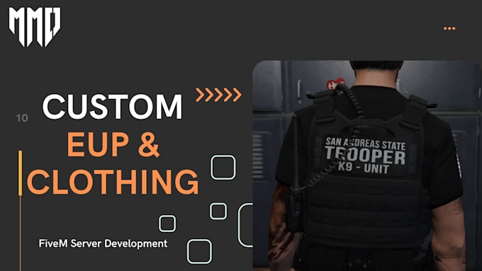 do fivem custom clothing for your gang org mc business