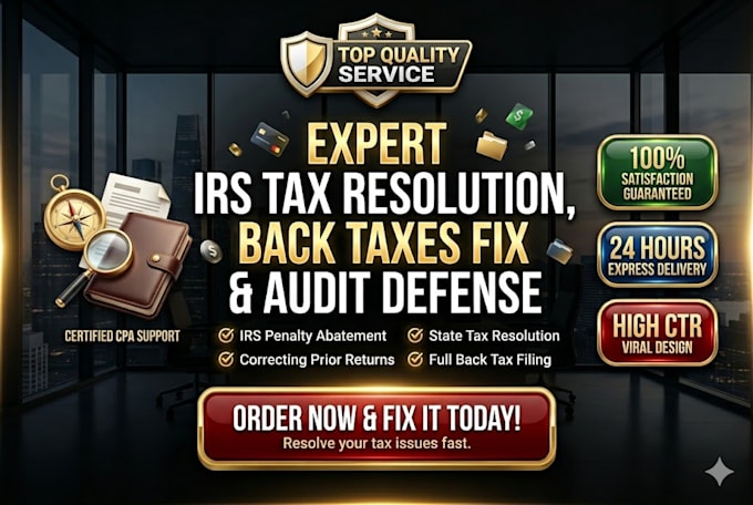 resolve irs back taxes, audit issues, and do 1099 tax preparation