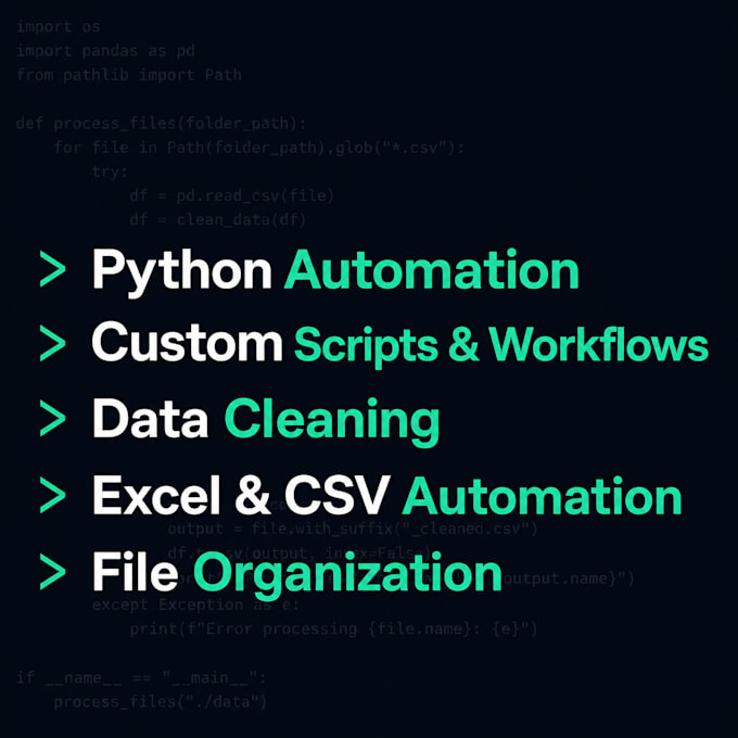 write a custom python script to automate your tasks