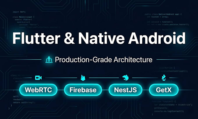 build a production grade android app using flutter or native java