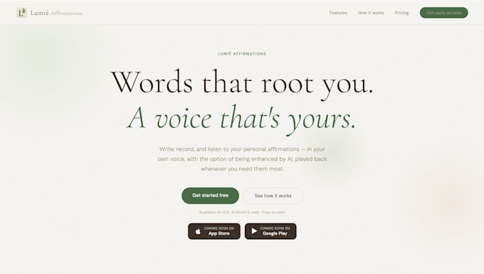 design and code a pre launch landing page or waiting list
