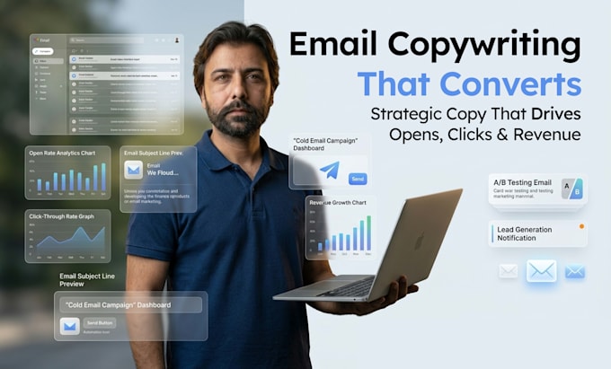 be your email copywriter for a high converting cold email sequence