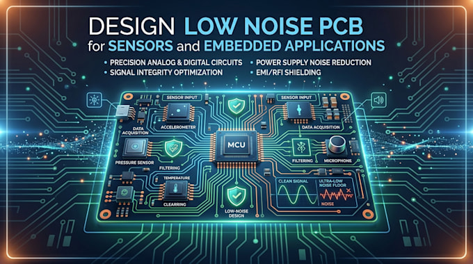design low noise pcb for sensors and embedded applications