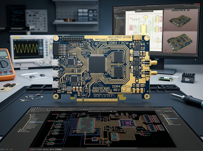 create high speed pcb design, schematic and prototype