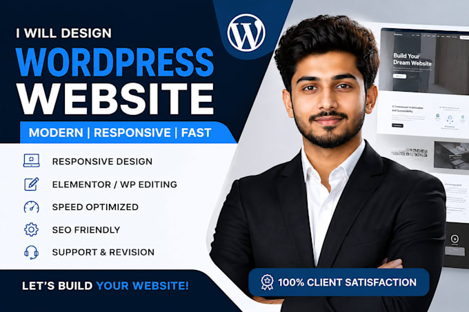 design a modern responsive wordpress website