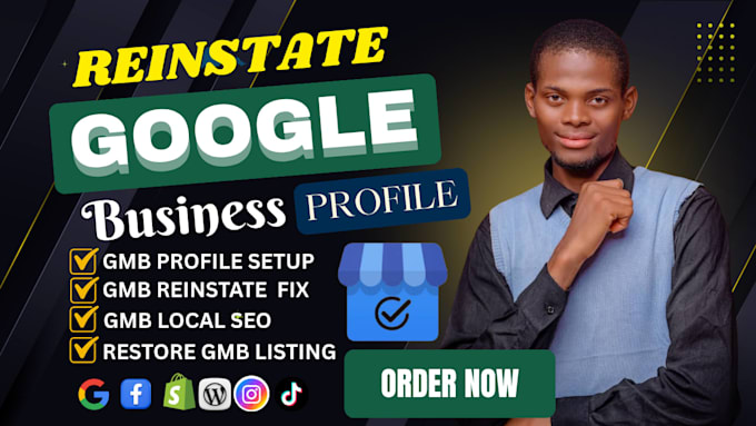 create or setup google business profile and fix suspended or reinstate gmb