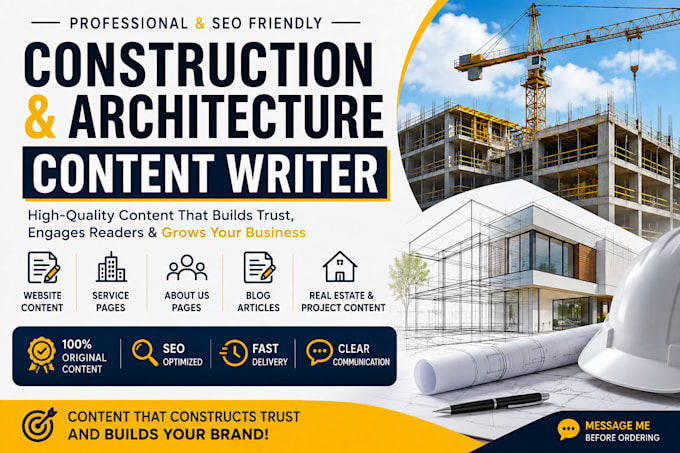 write construction and architecture website content