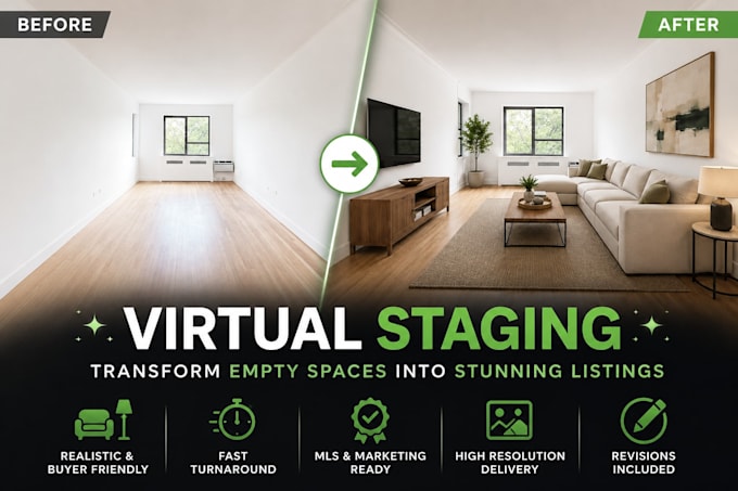 virtually stage your real estate photos