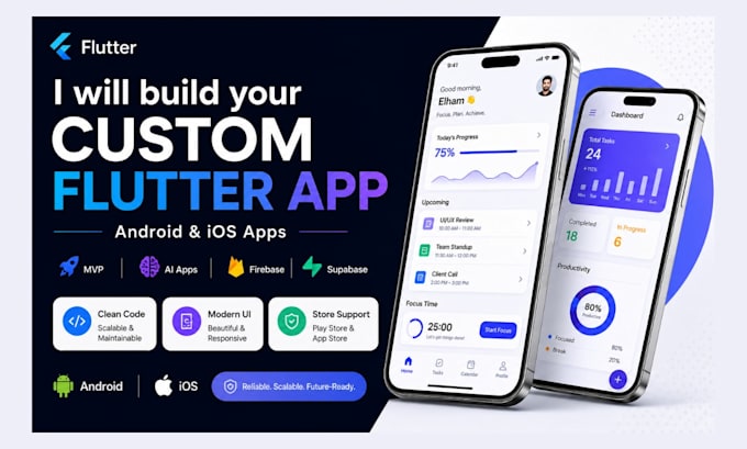 build your custom flutter app for ioss and android