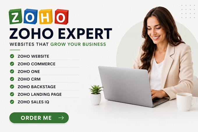 design zoho sites, zoho commerce responsive website