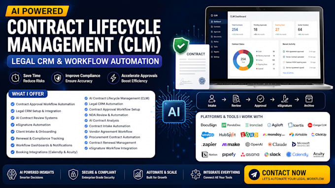 ai powered contract lifecycle management legal crm contract workflow automation