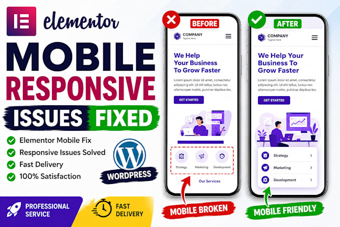 fix elementor mobile responsive issues in wordpress