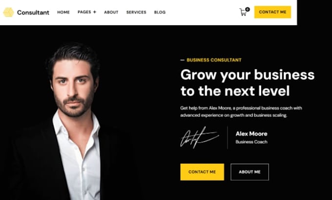 create squarespace business consultant website consulting business website