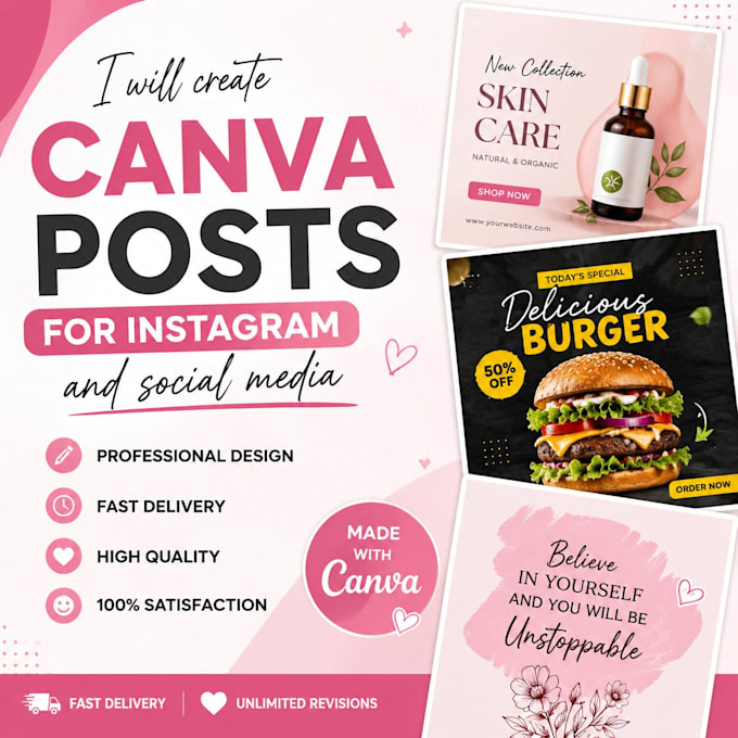 create canva posts for instagram and social media