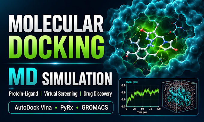 do molecular docking, virtual screening and MD simulation