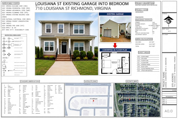 do garage conversion permit plans and 3d renders