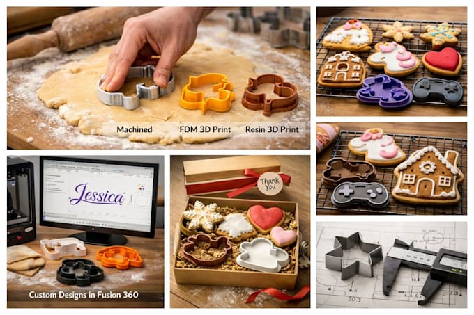 design custom 3d cookie cutter stl files for 3d printing