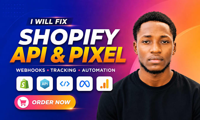 fix shopify API, graphql, webhooks, pixel and automation issues fast asap