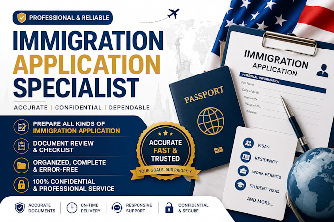prepare professional immigration applications and supporting documents