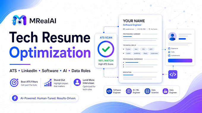 optimize your tech resume, linkedin, and ats keywords
