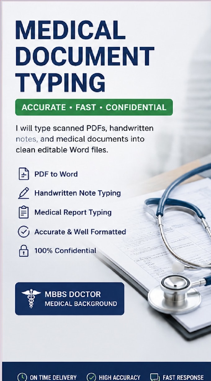 type scanned medical PDF into editable word