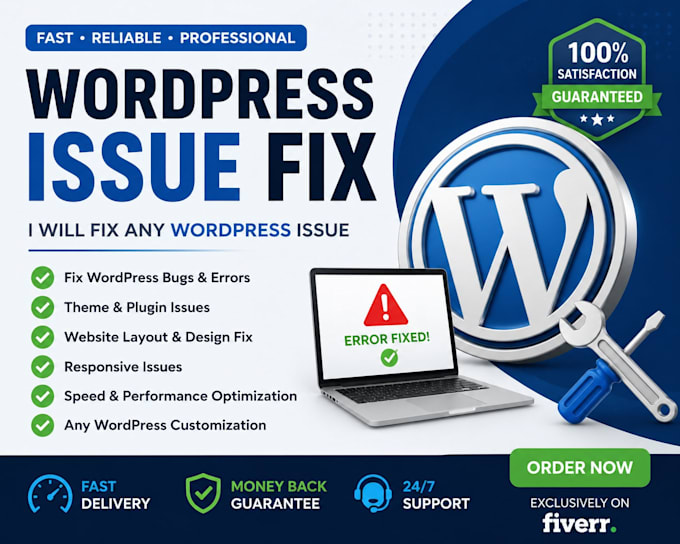 fix woocommerce errors, bugs, and wordpress issues professionally