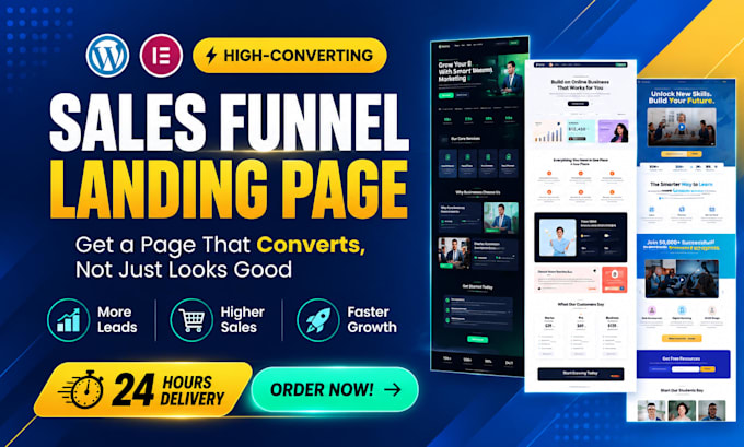 design high converting PPC landing page for google ads lead generation