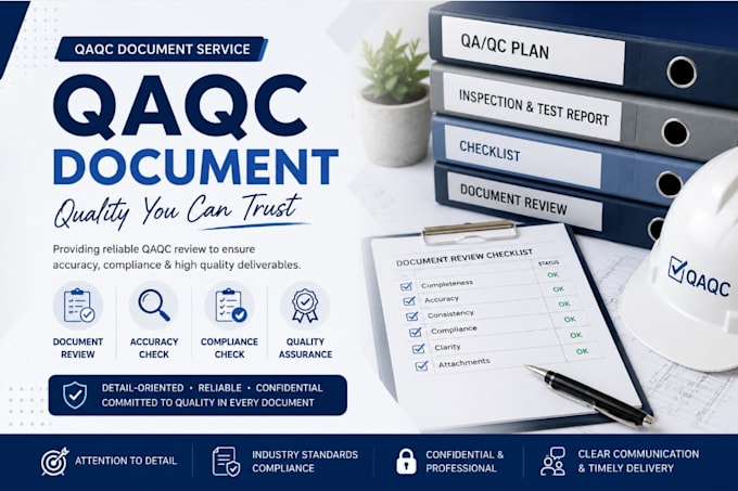 create professional QA qc reports and inspection checklists