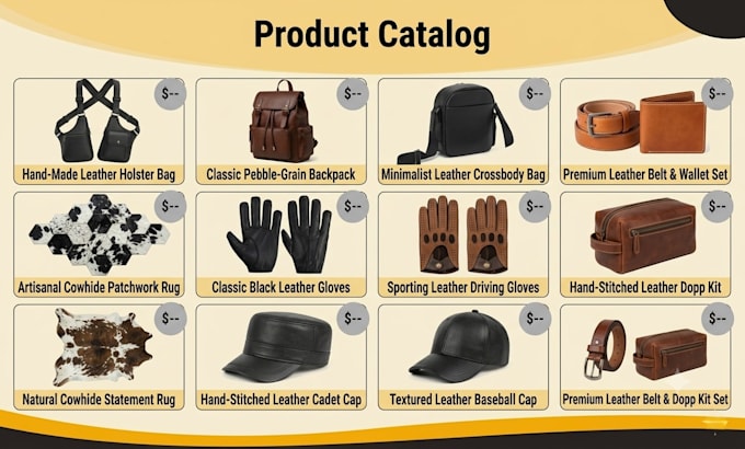 manufacture custom leather products for you