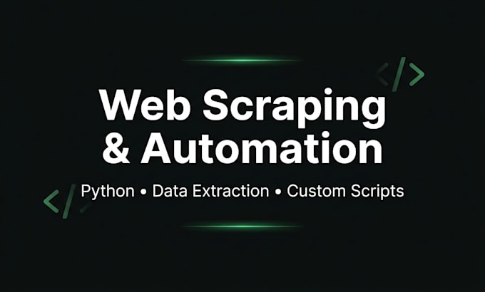 build a custom web scraper or automation script in python