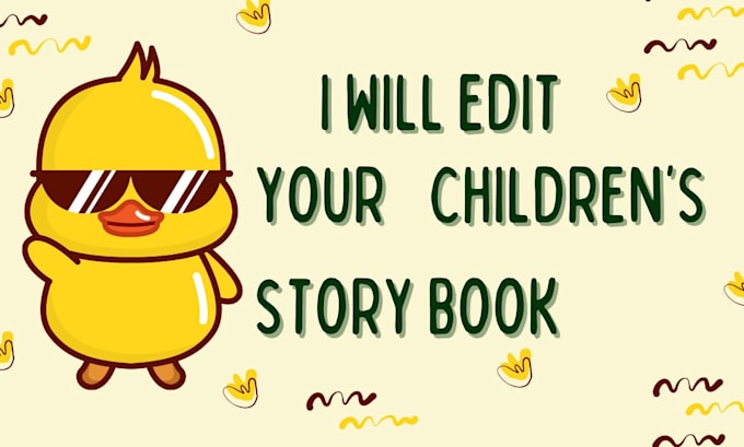 copy edit and proofread your children picture book