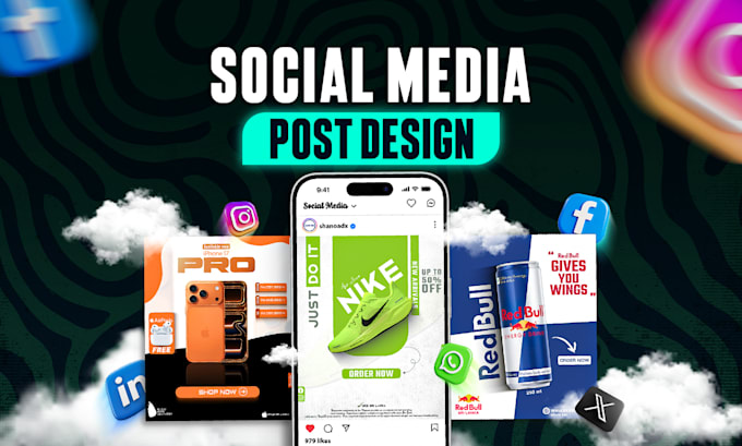 design creative instagram facebook post design