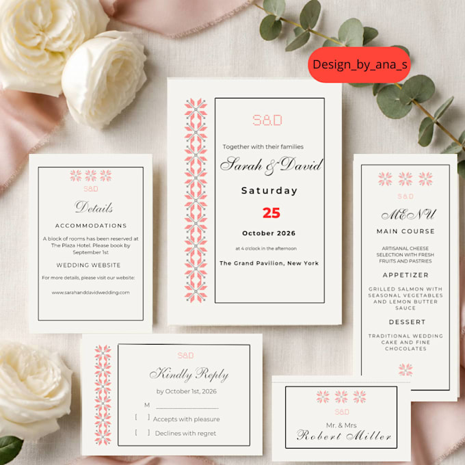 design custom wedding stationery and event branding