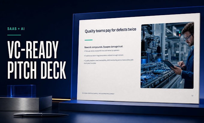 design a vc ready saas pitch deck with investor storytelling