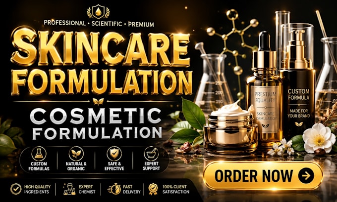 develop custom skincare formulation as your cosmetic chemist