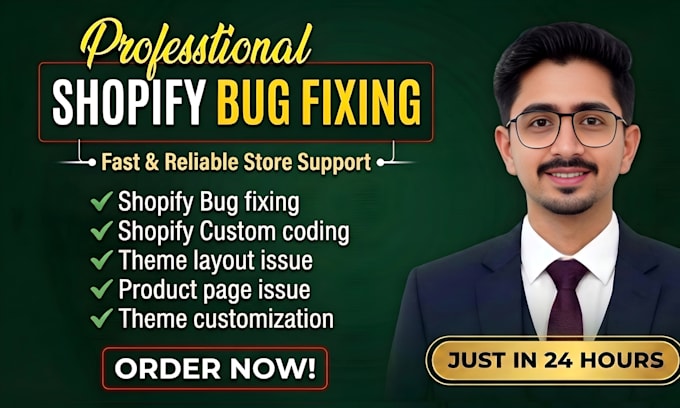 fix shopify bugs, do shopify theme customization and shopify custom coding