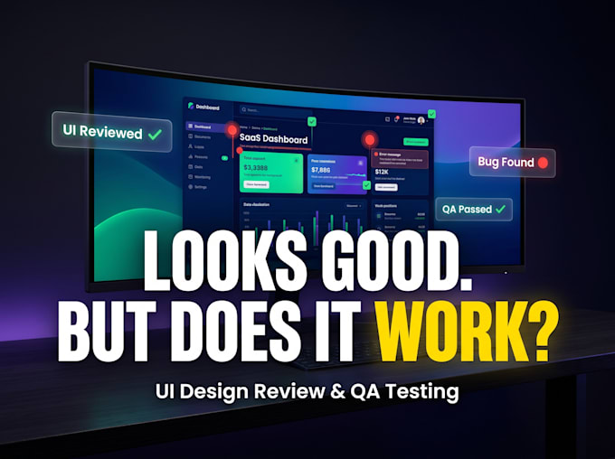 do UI design review and QA testing for any application
