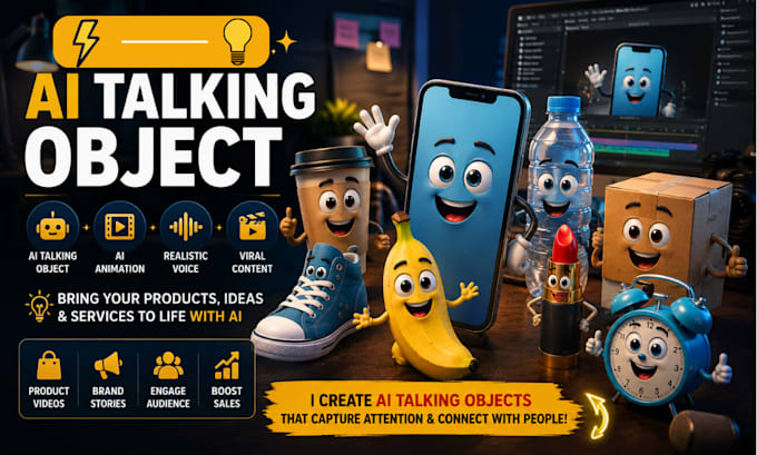 create ai talking object, ai talking food, ai talking pet, ai talking fruit