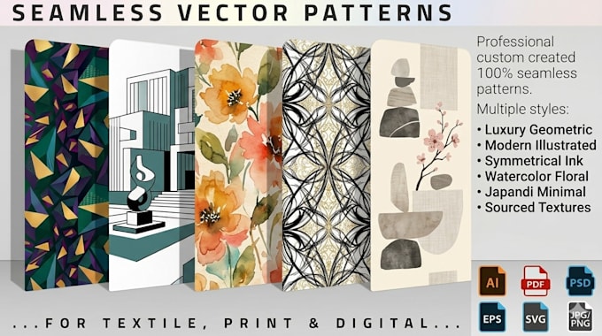 design amazing seamless pattern for textile and packaging